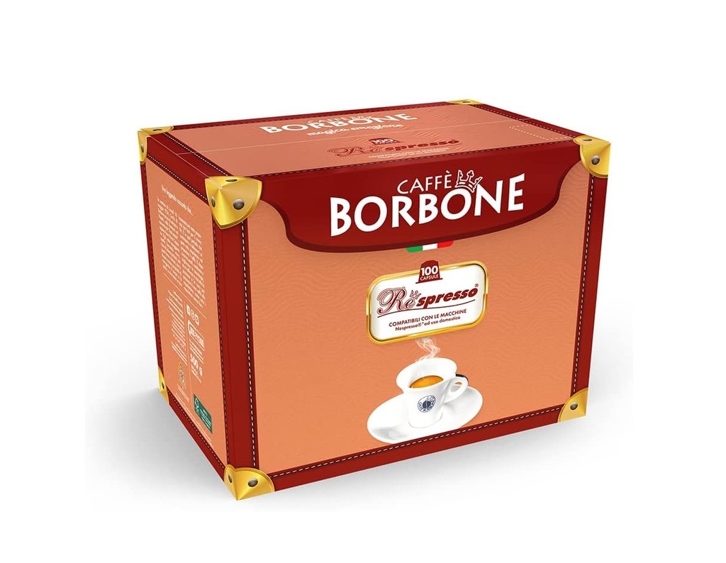 Café Nespresso : CAFFE BORBONE (Miscela DEK - Mélange Décaféiné) (100 capsules)