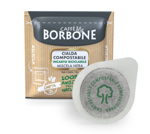 [Ref0133] Compostable Coffee Pods: CAFFE BORBONE (Miscela Nera) 50 pods