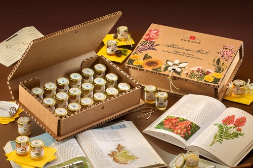 [Ref0163] Honey Atlas (18 Flavors of 35g Each) (Piemonte) 630g