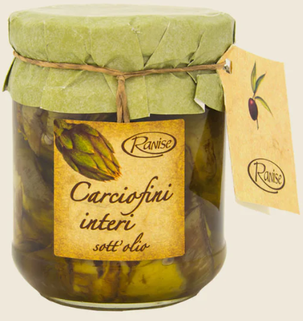 [Ref0237] Whole Artichokes in Olive Oil (Liguria) 190g