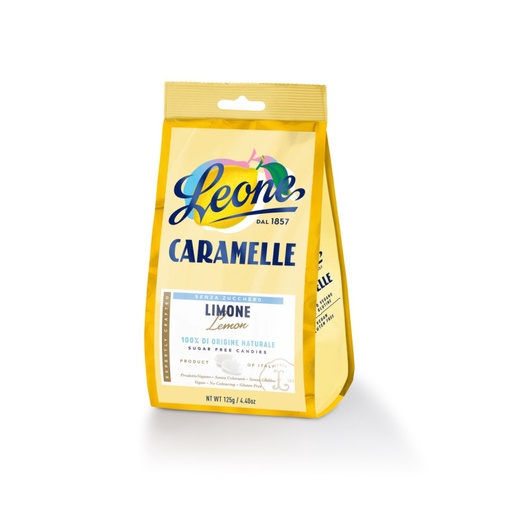 [Ref0328] Bonbons au citron sans sucre - sachet (Piémont) 100g